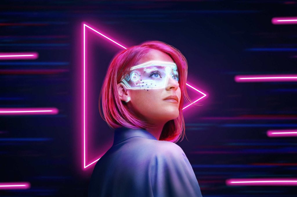 woman sf glasses ai choice